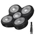 Shaver Replacement Blades for Head Shaver Kit, 5 Blades for Bald Men Freedom Shaving, with Cleaning Brush