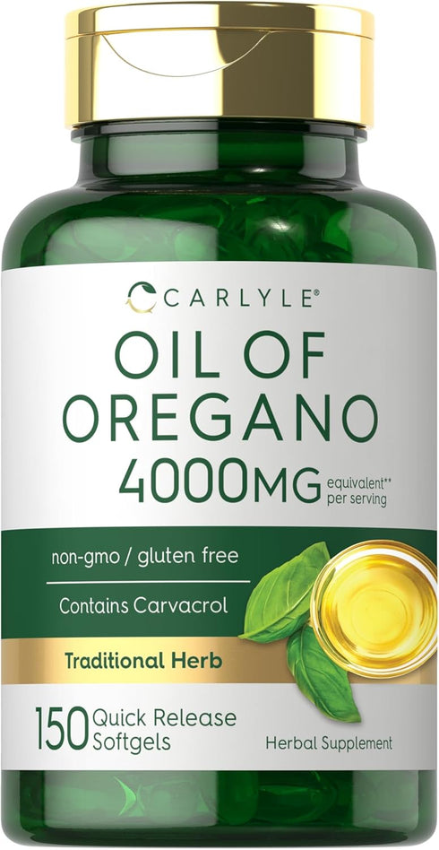 Carlyle Oregano Oil Extract | Max Potency | 150 Softgel Capsules, Non-GMO