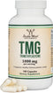 Double Wood Supplements TMG Trimethylglycine 1,000mg | 180 Capsules | Non-GMO, Gluten Free, Genuine TMG