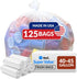 Reli. Heavy Duty Trash Bags, 40 to 45 Gallon, 125 Clear Garbage Bags for Serious Cleanup