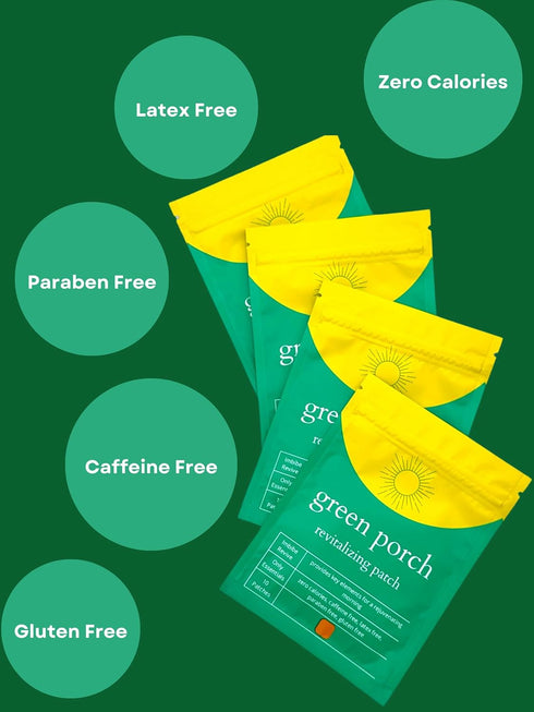 Revitalizing Energy Patches - All Natural Vitamin B12 Patches for a Better Morning - Waterproof & Gentle on Skin