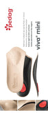 Pedag Viva Mini 3/4 Leather Arch Support Inserts, Handmade in Germany, Tan, Women US 6 / EU 36