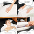 TranquilBeauty Bath Pillow, White PVC, Pain Relief, 7 Suction Cups, Ergonomic Head & Back Support
