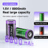 Mspalocell 2 Pack,1.5V 8800mAh 2 1 Rechargeable Lithium D Batteries d cell batteries with in USB-C Charging Cable