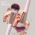 Makeup Brushes with Case, MAANGE 18 Pcs Professional Synthetic Brush Set, Foundation, Blush, Eyeshadow Kit (Pinkgold)