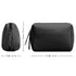 Narwey Small PU Leather Makeup Bag - Mini Cosmetic Pouch with Compartments for Women and Girls (Black)