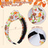 YanJie Thanksgiving Headbands for Women Girls, 3 Pcs Fall Hair Hoop with Turkey, Maple Leaves, Pumpkin Acorn