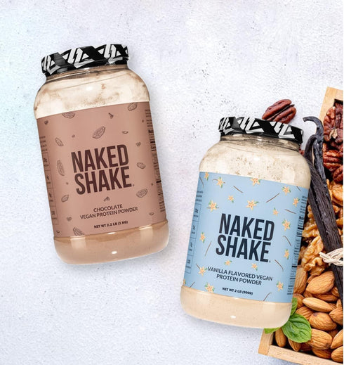 Naked Shake - Chocolate Plant Based Protein Powder with MCT Oil, Gluten-Free, 30 Servings