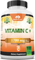 NaturaLife Labs A Higher Standard Vitamin C 1,700 MG with Vitamin D3, Zinc, Elderberry, Ginger Root - 100 Veggie