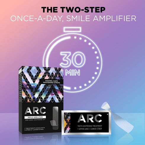 ARC Teeth Whitening Strip Kit - Smile Amplifier, 14 Strips (7 Count Pack)