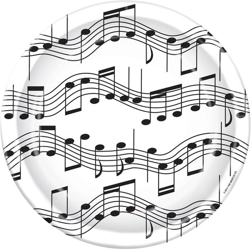 Musical Note Plates, 8/Pkg