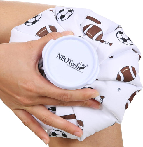 NeoTech Care Ice Bag, Screw Top Fillable, Reusable, 8 inch, Sports Design