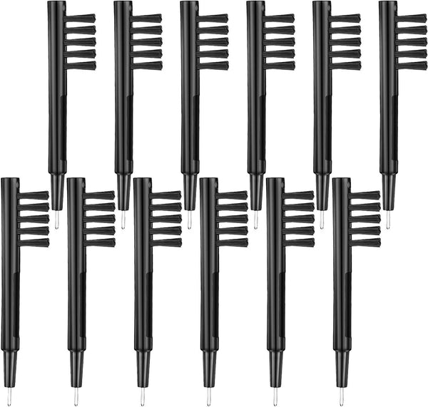 12 Pieces Hearing Aid Cleaning Brush, Amplifier Brushes with Wax Loop and Magnet for Care