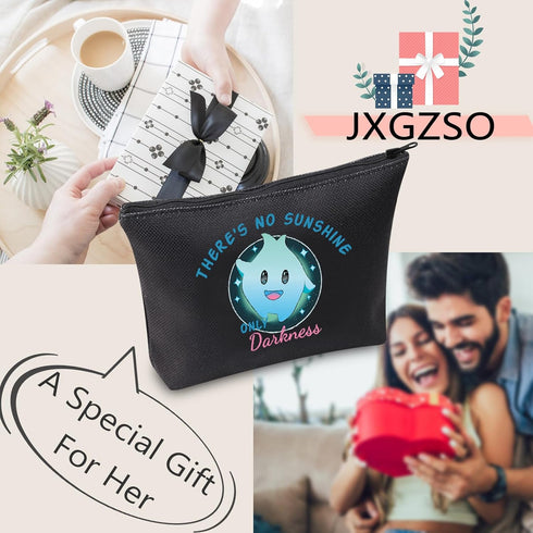 JXGZSO Luna Star Gift Cosmetic Bag, There's No Sunshine Only Darkness Makeup Bag for Animation Movie Lovers