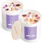 AOOVOO Lavender Scented Candle Set 2 Pack - Aromatherapy Candle with Crystals