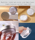 Powder Puff Reusable Empty Makeup Container with Elasticated Net Sifter for Setting Powder and Daily Use