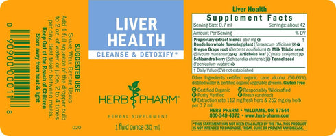 Herb Pharm Liver Health Herbal Formula, 1 Ounce
