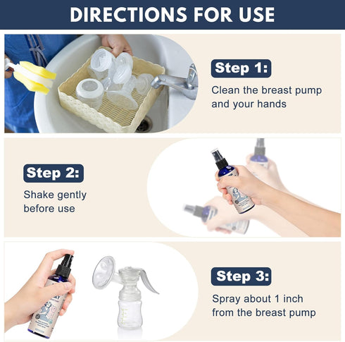 provspro (4 OZ) Pumping Spray for Breast Pump, Breast Pumping Spray, Breastfeeding Essentials Pumping Lubrication Mist