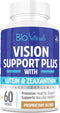Bio Naturals Eye Vitamin Supplement with Lutein, Zeaxanthin, Lycopene, 60 Veggie Capsules