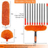 20+ Feet High Reach Dusting Kit with 3-14 ft Extension Pole, 2 in 1 Window Cleaning Kit, High Ceiling Duster, Cobweb