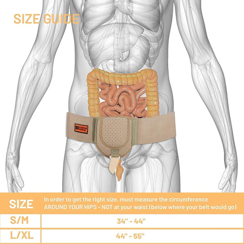 Everyday Medical Hernia Guard I Inguinal Hernia Belt for Men, Adjustable Waist Strap, LARGE/XLARGE