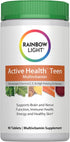 Rainbow Light Multivitamin for Teens, Vitamin C, Zinc, B Complex, Gluten Free, 90 Tablets
