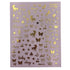 Impressed Authentic 5 Sheets Luxury Nail Art Stickers, 500+ Chrome Gold Customized Nail Decals for Salon Nails