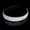 Wecoe Silver Headband - Fashion Rhinestones Hair Band for Women and Girls, Thin Hair Accessories