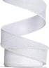White Wired Burlap Ribbon, 1-1/2 Inch x 10 Yard for Decoration, Bows, Craft, Gift Wrapping, Wreath Sewing