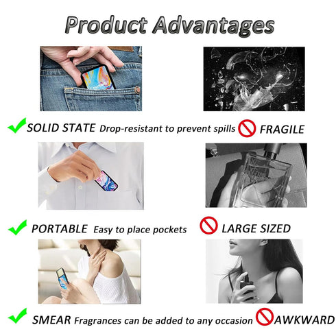 4PCS Solid Balm Sets Solid Perfume Portable Pocket Balm Perfume Perfect for Travel Use Natural Fragrance Parfum for Men and Women (Set A)