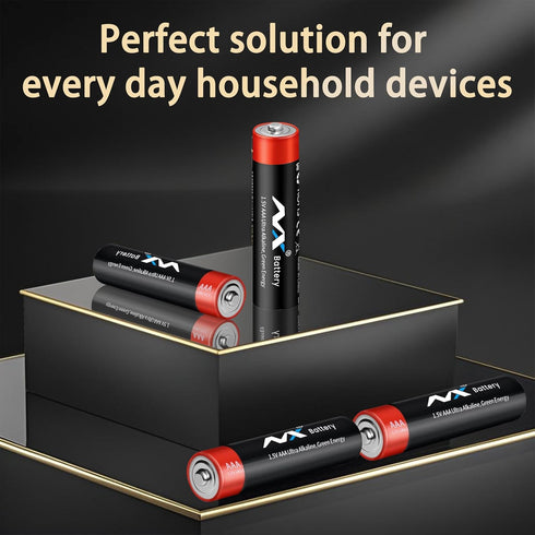NXbettery 100 Pack 10-Year AAA Batteries, Alkaline AAA Batteries High-Performance Triple with Long-Lasting Power