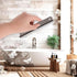 Small Squeegee: Mini Soft Window Scrubber, 2 in 1 Glass Cleaning Squeegee for Kitchen, Car, and Bathroom