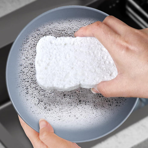 6pcs Premium Heavy-Duty Cleaning Sponges, Scratch-Free, Multi-Purpose Reusable for Home Kitchen, Durable