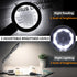 30X 10X Magnifying Glass with Light and Stand, Foldable Handheld for Seniors Reading and Close Work