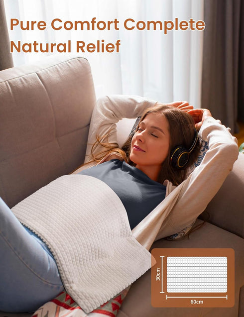 Heating Pad with Removable Cover for Back, Neck, Abdomen, Knees, and Legs to Relieve Muscle Soreness, Machine Washable