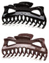 Super Large Thick Hair Clips - Crystal Plastic Claw Clamps Hairgrips Accessories for Women, 2 Pack (D)