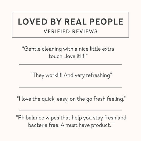 Tingling Intimate Wipes - Pure Romance Cleanse with Benefits