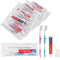 Disposable Toothbrushes with Toothpaste, Travel Kit with Plastic Zip Bag, Individually Wrapped Bulk Toothbrush (20)
