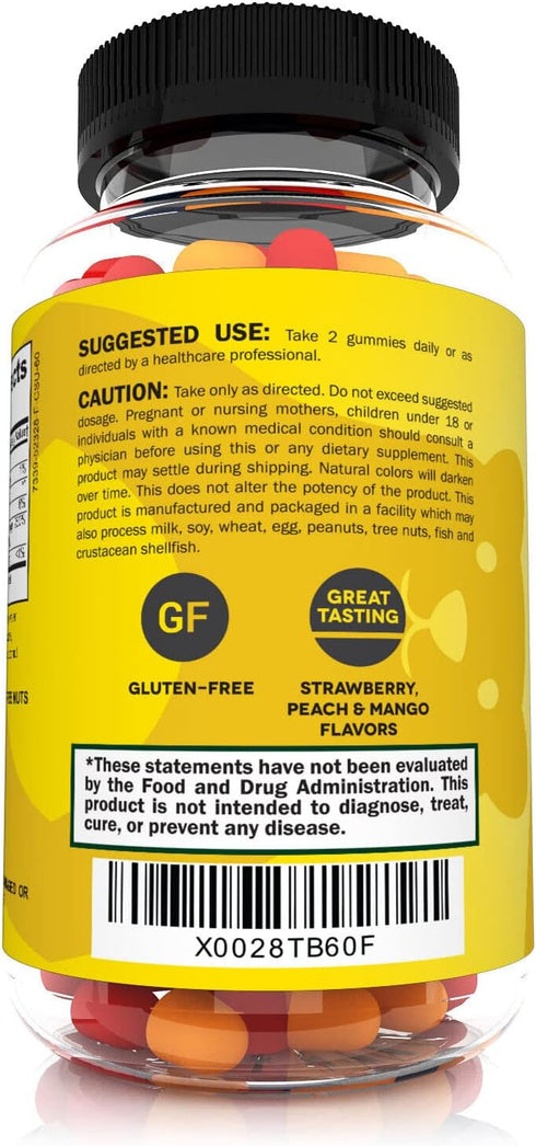Premium Vitamin D3 Gummies - Powerful Vitamin D Gummies to Support Healthy Bones, Mood & Immune System, 2000 IU of