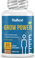 NuBest Grow Power - Calcium & Magnesium Supplement with Vitamin K2, D3, Zinc for Strong Bones - 60 Capsules