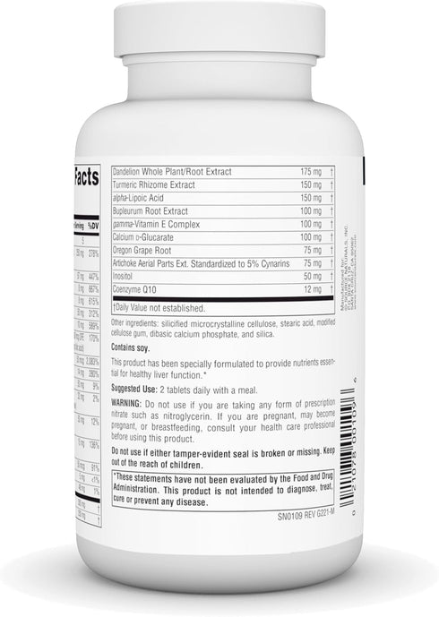 Source Naturals Liver Guard with Silymarin, CoQ10, L-Cysteine Complex - 120 Tablets for Healthy Liver Function*