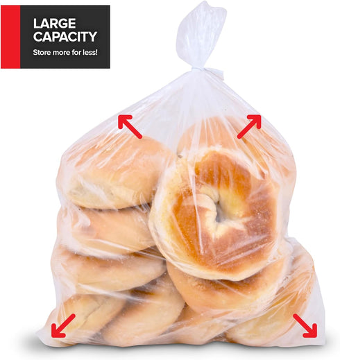 1 Gallon Food Storage Bags with Twist Ties (225 Count), Bulk Freezer Bags for Bread, Vegetables, and More