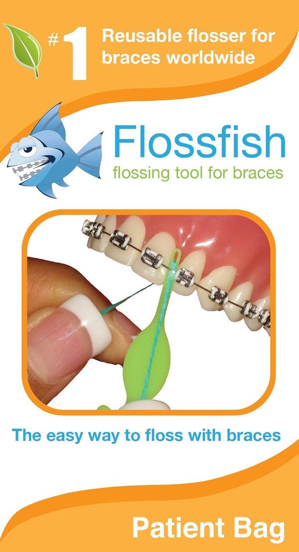 Reusable Orthodontic Flossers in 5 Mixed Colors