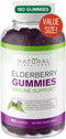 Sambucus Elderberry Gummies - Daily Immune Support Supplement with Vitamin C & Zinc, 180 Vegan Gluten-Free Gummies