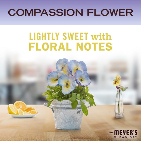 Set, 3 Mrs. MEYER'S Kitchen Dish Soap, Hand Soap, and Multi-Surface Cleaner, CT (Compassion Flower)