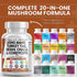 Clean Nutraceuticals Lions Mane 3000mg 20in1 Mushroom Supplement with Turkey Tail 2000mg Reishi 1000mg Cordyceps Chaga 1000mg Maitake Meshima Poria Cocos Shiitake Oyster Porcini Enoki 60 Count