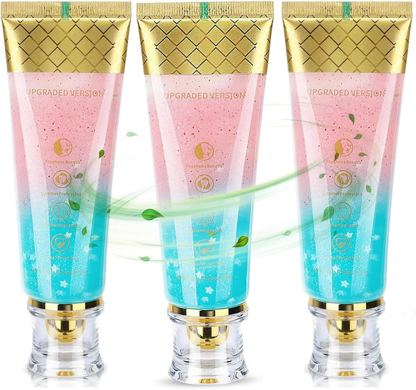 KSTARITE 3Pack Niacinamide Whitening Toothpaste,Stain-Removing, Fluoride-Free, with Natural Cherry Blossom & Mint Flavor.