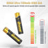 BONAI Gold Top Rechargeable AAA Batteries 12 Count, Upgrade High Capacity 1100mAh NiMH Batteries Low Self-Discharge