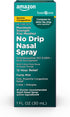 Amazon Basic Care No Drip Severe Congestion Nasal Pump Mist Spray - 12 Hour Relief, 1 fl oz