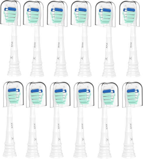 Replacement Toothbrush Heads for Philips Sonicare Electric Toothbrush, Compatible with 12 Pack Replacement Heads